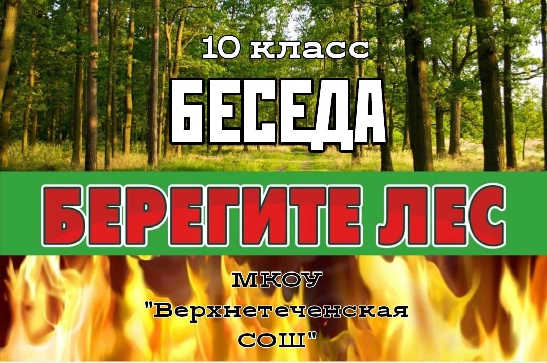 Беседа &amp;quot;Берегите лес!&amp;quot;.