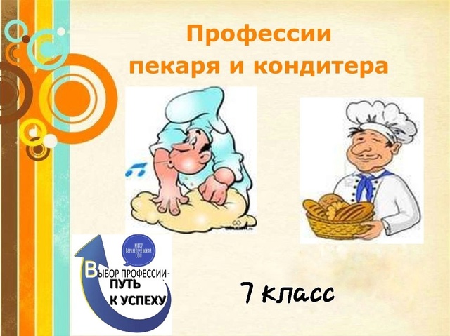 Профессия &amp;quot;Пекарь - кондитер&amp;quot;.